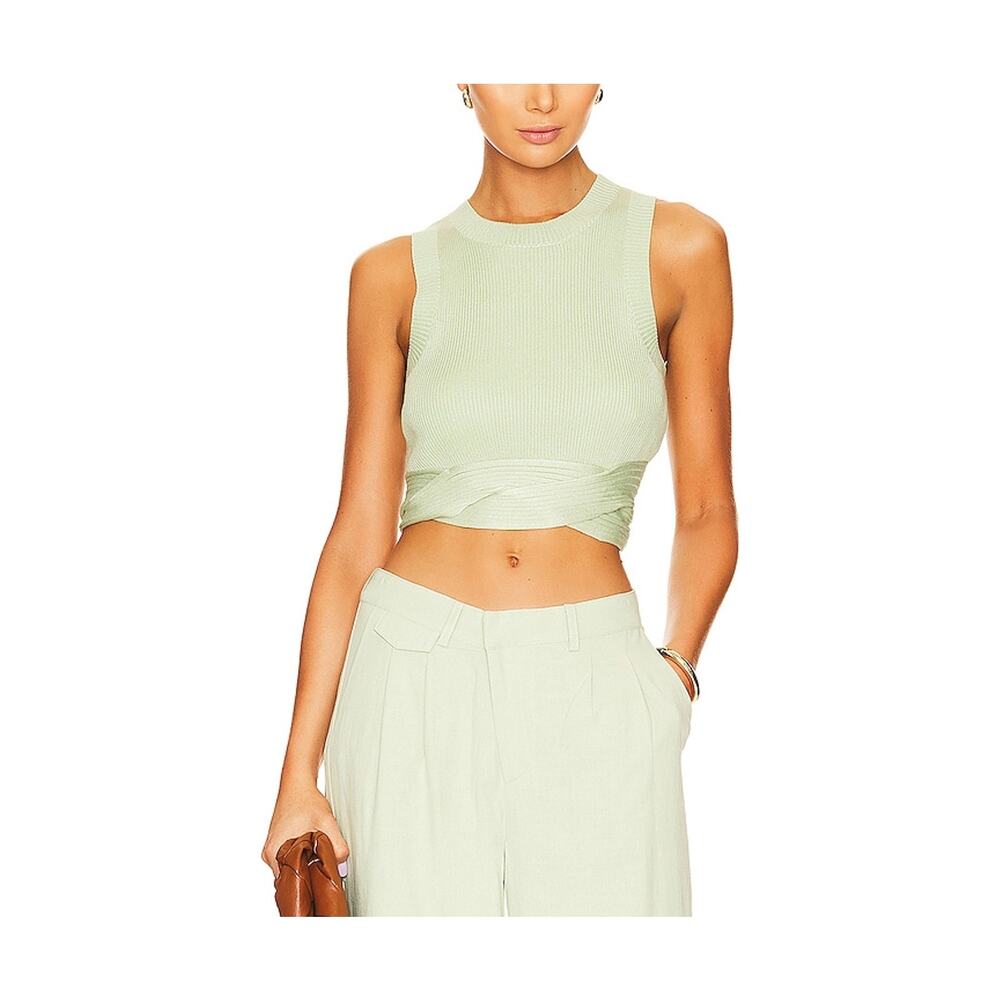 Sovere 'Drift' Green Viscose Knit Tank Size XS
